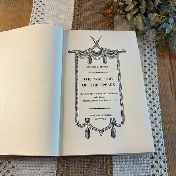 Washing of the Spears by Donald R. Morris 1965 Zulu War 1st Edt. Hardcover Book - Picture 5 of 8